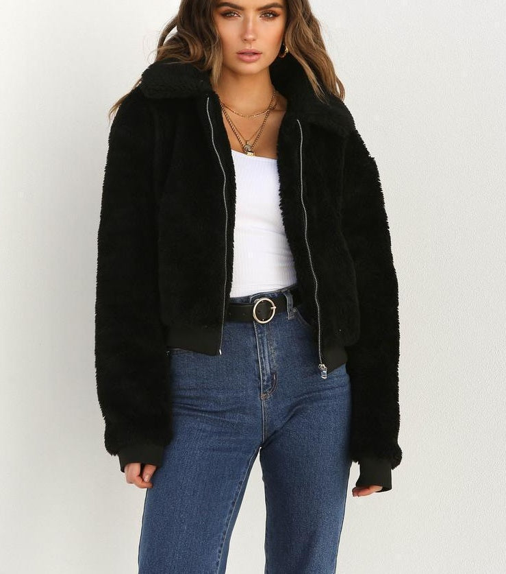 Veste Teddy Douce Hiver