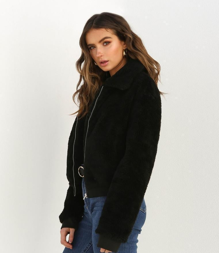 Veste Teddy Douce Hiver