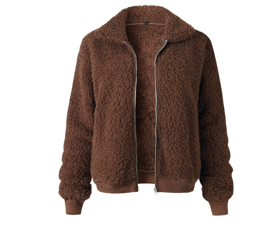 Veste Teddy Douce Hiver