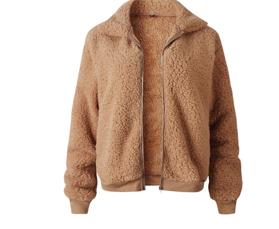 Veste Teddy Douce Hiver