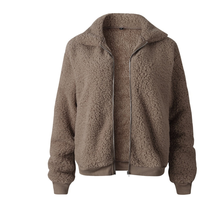 Veste Teddy Douce Hiver
