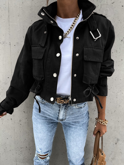 Veste Utilitaire Olive Moderne